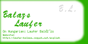 balazs laufer business card